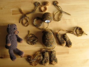 "gehaakte beer onderdelen"