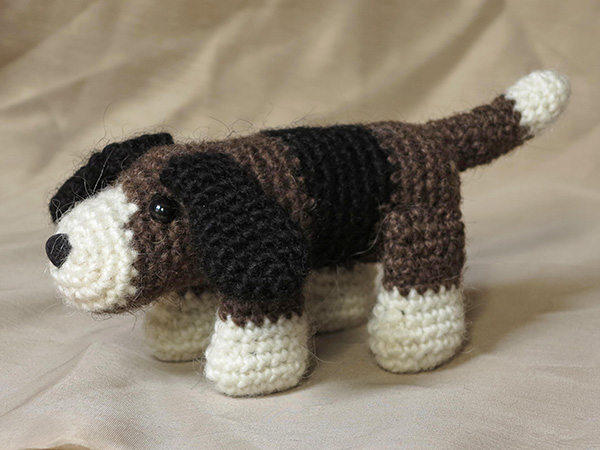 patroon gehaakte hond, crochet dog pattern