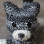 crochet cat face