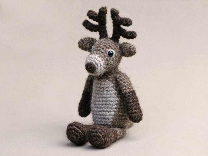crochet reindeer pattern, haakpatroon rendier, red nosed reindeer, rudolph