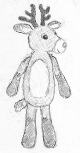 Reindeer sketch