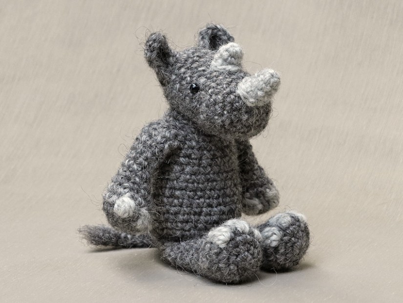 neushoorn haakpatroon, amigurumi rhino pattern