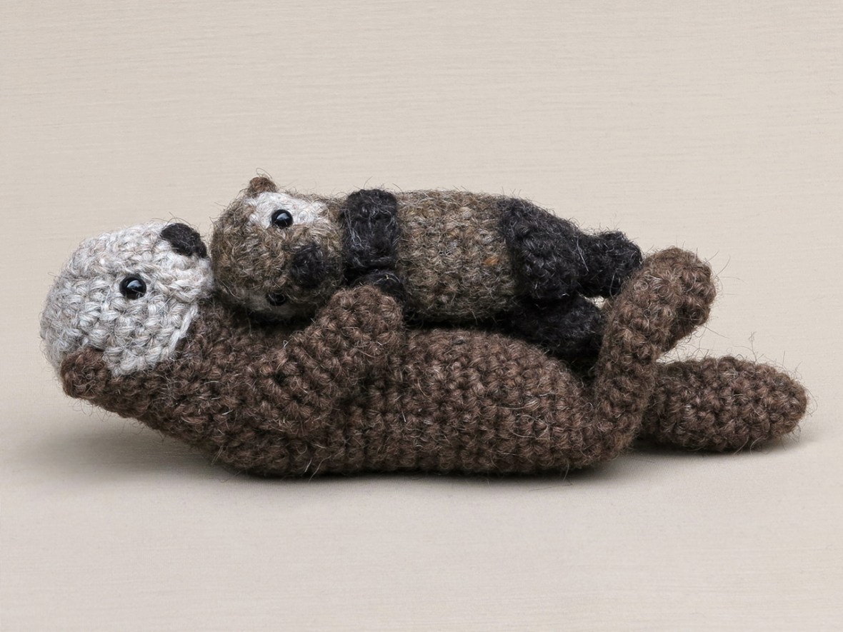crochet sea otter