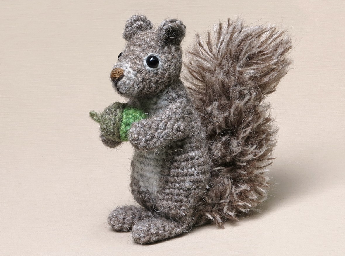realistic amigurumi squirrel