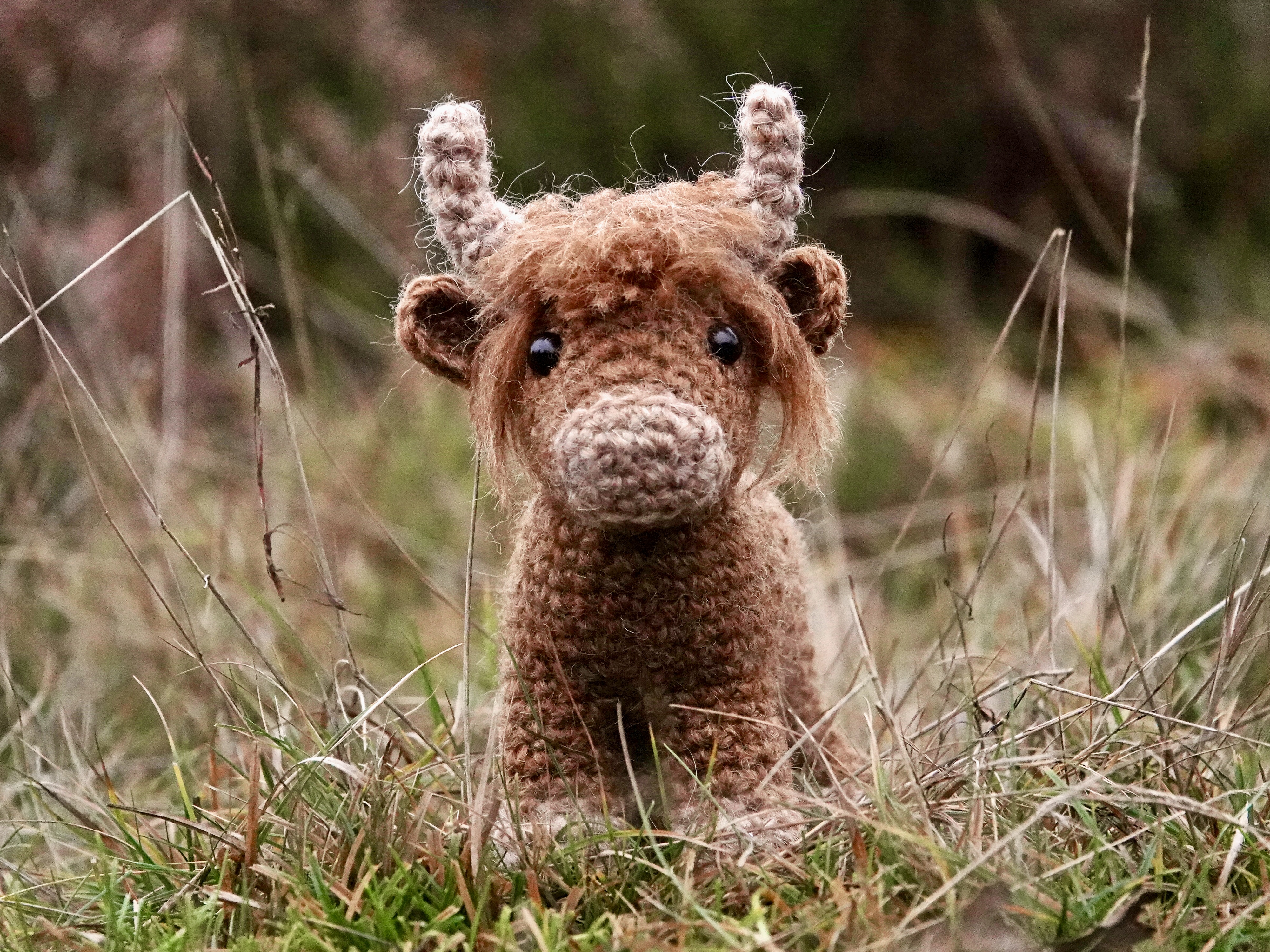 Realistic crochet highland cow pattern
