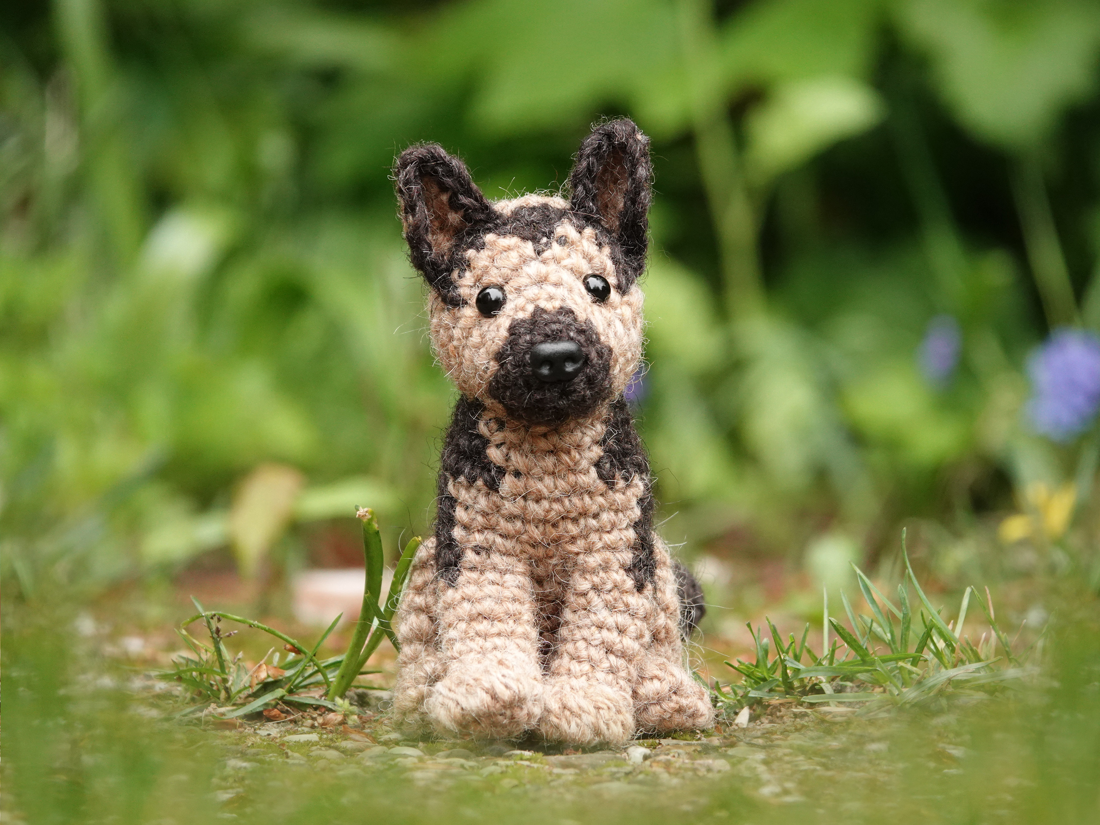 Crochet dog outdoor